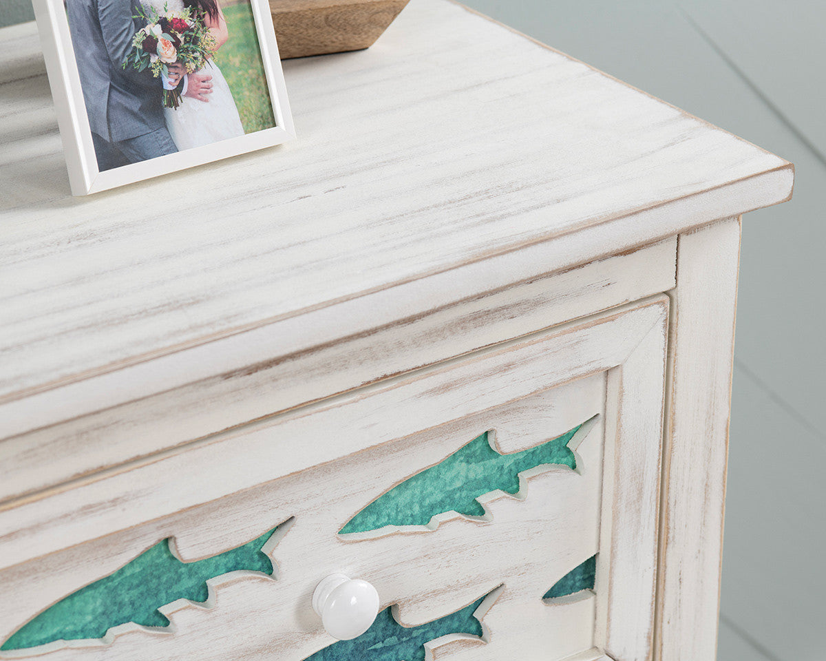 Nautical Bliss White Washed Chest - OUT OF STOCK UNTIL 09/11/2026