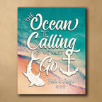Call of the Ocean Personalized Stretched Canvas - Small