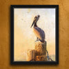 Pelican Perch Personalized Framed Canvas - Small