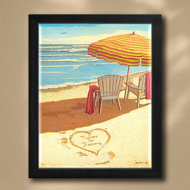 Dreamland Beach Personalized Print