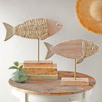 Seagrass Fish Tabletop Sculpture - Large - CLEARANCE