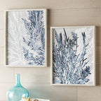 Blue & White Coral Wall Art - 2