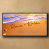 Seaside Romance Personalized Canvas Wall Art