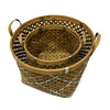 Bamboo Nesting Round Baskets - Set of 2