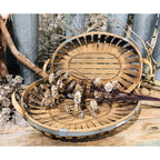 Bamboo Nesting Oval Baskets - Set of 2