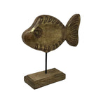Silver Fish Carved Fish