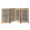 Whitewashed Carved Wood Screen
