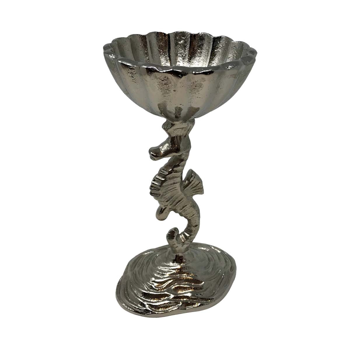 Lone Seahorse Pedestal Bowl