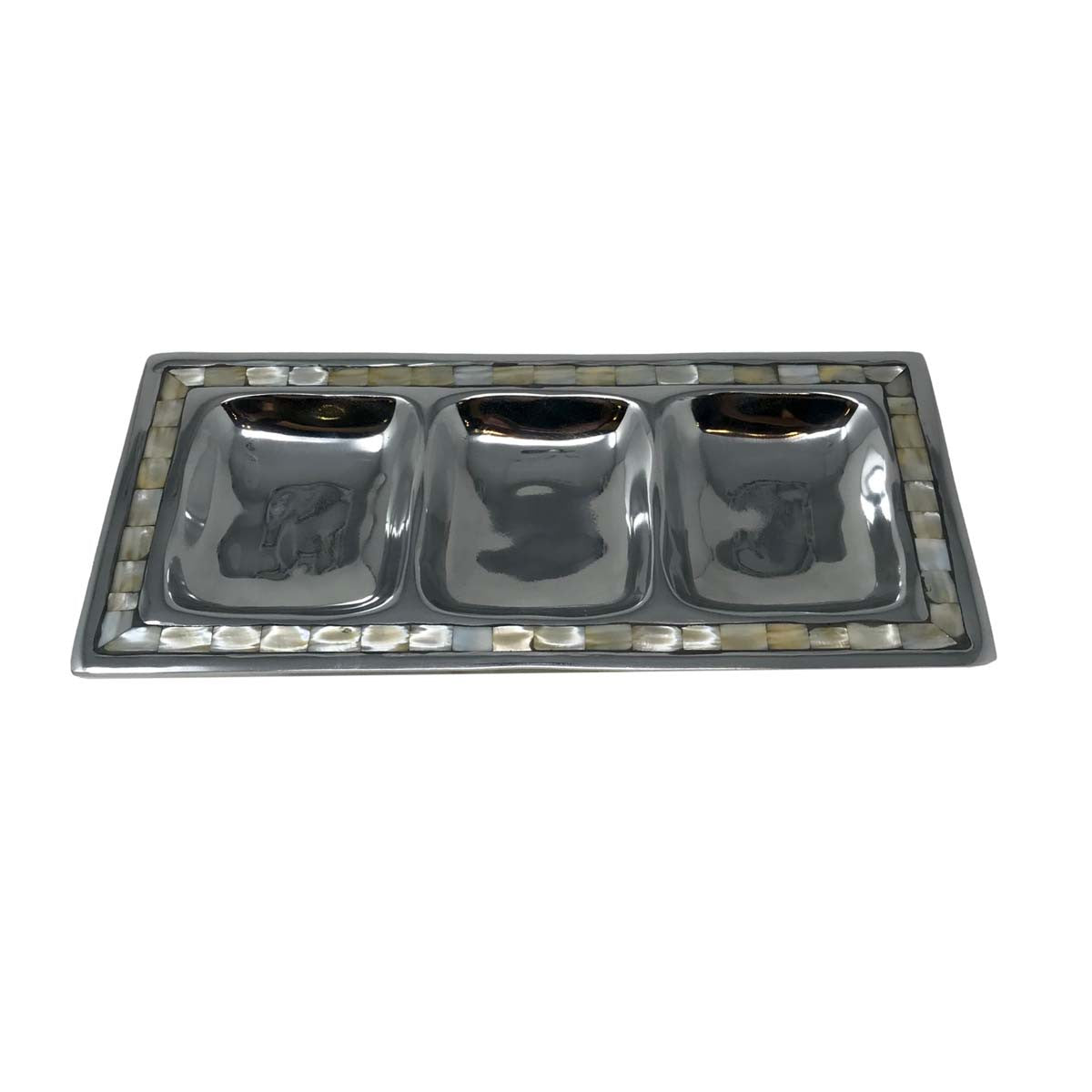Pearly Divided Serving Tray