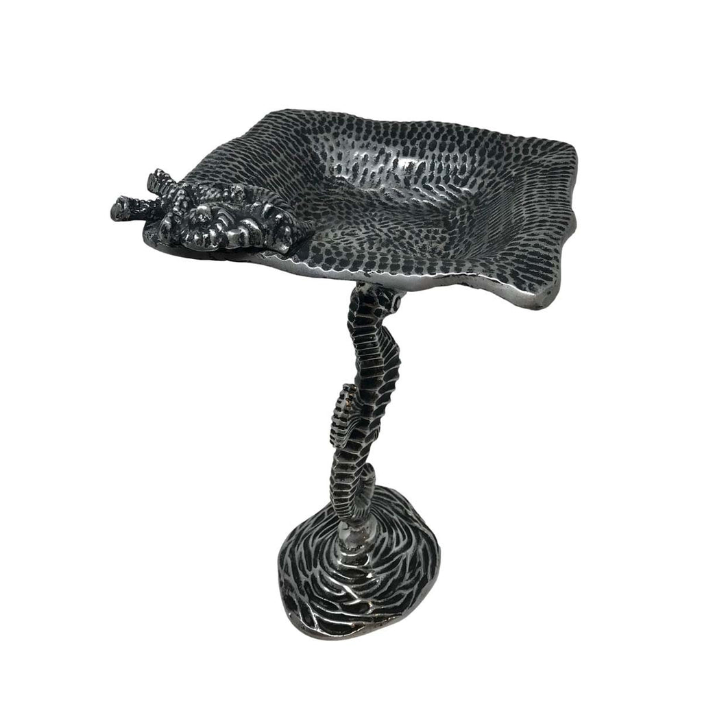 Swimming Seahorse Pedestal Dish - Large