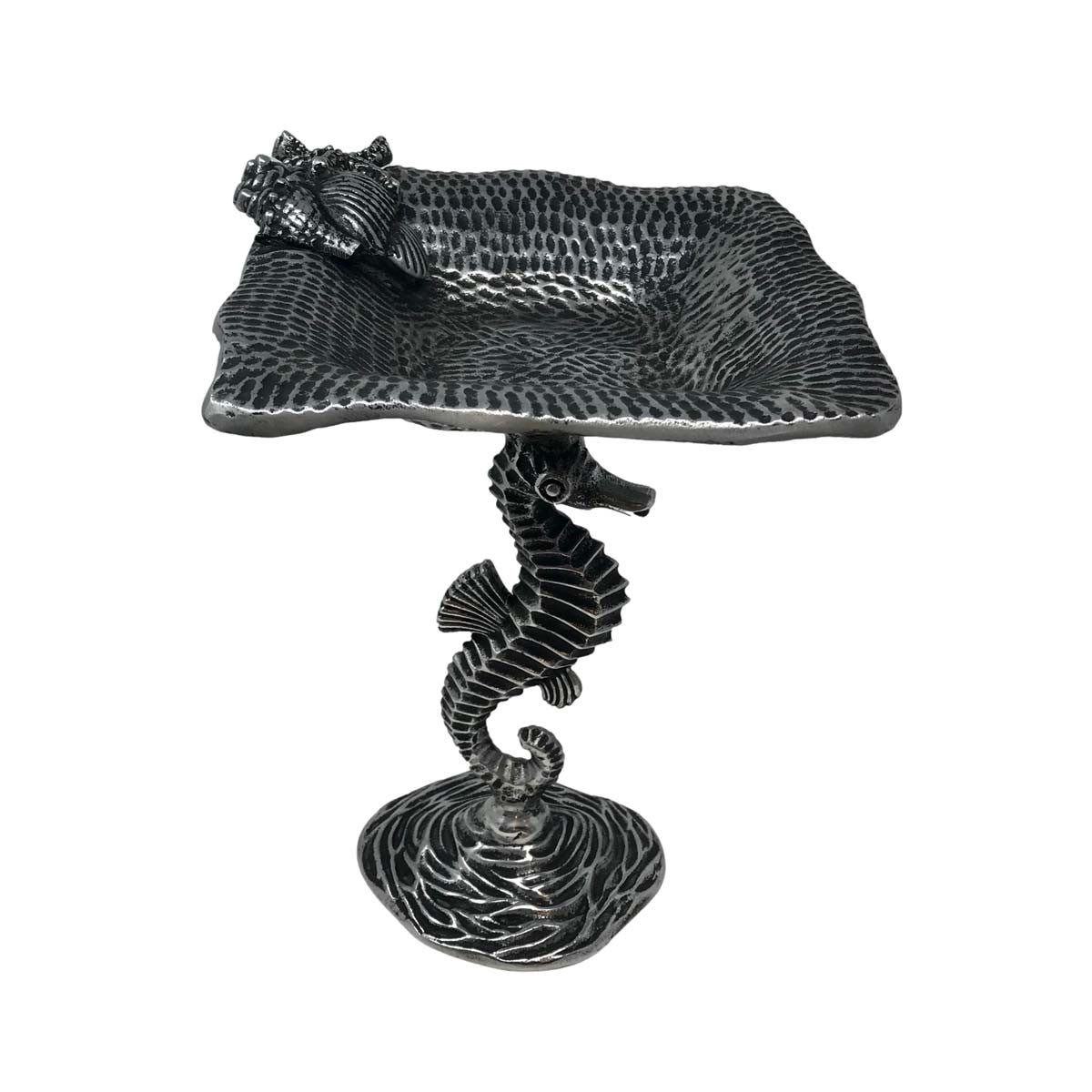 Swimming Seahorse Pedestal Dish - Large