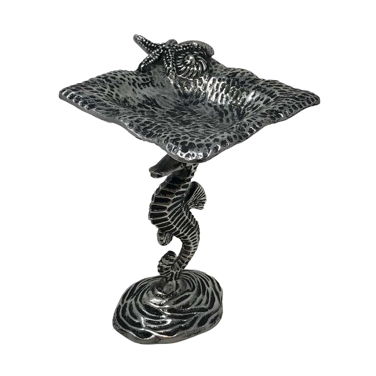 Swimming Seahorse Pedestal Dish - Medium