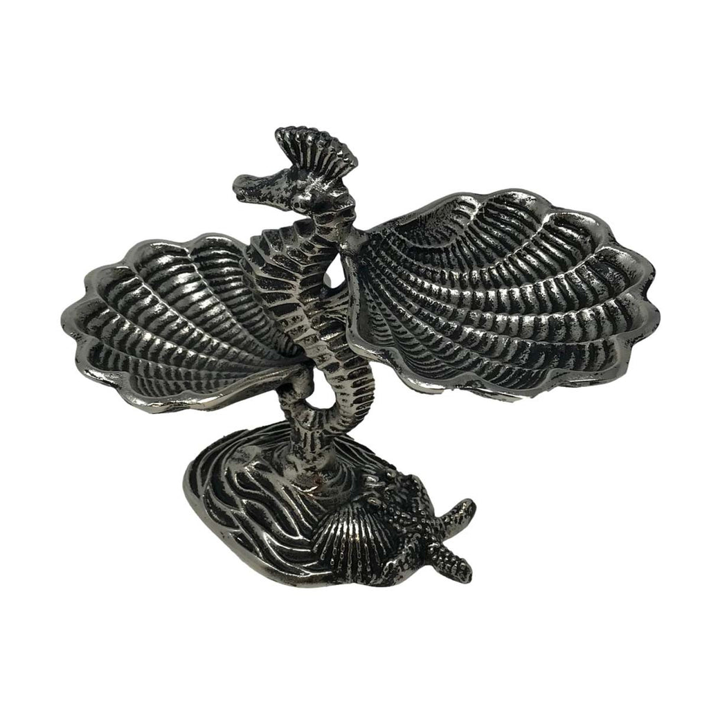 Seahorse & Clam Shell Serving Dish