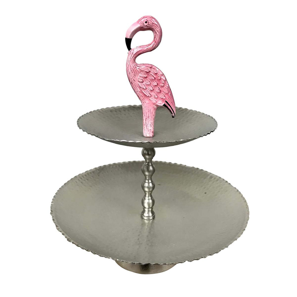 Flamingo Luau Tiered Serving Stand