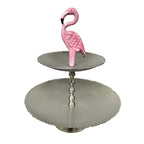 Flamingo Luau Tiered Serving Stand
