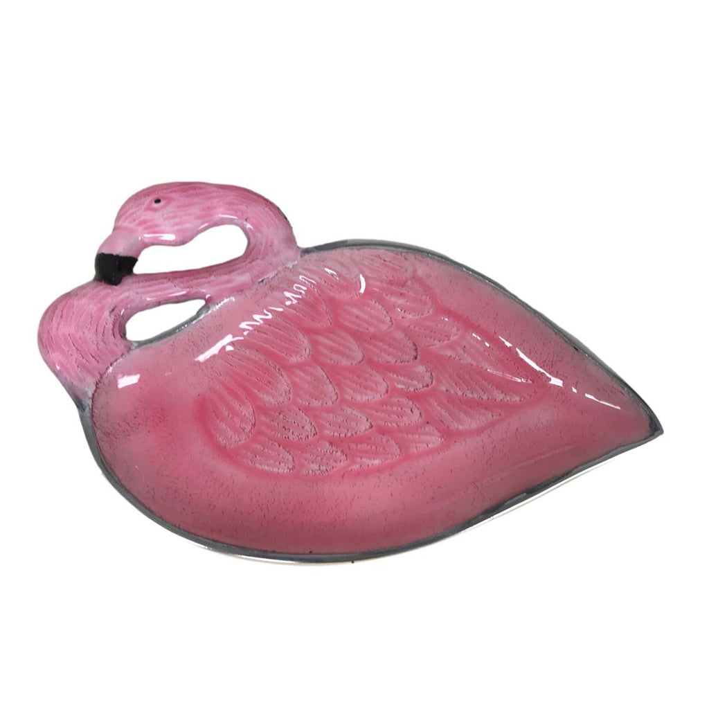 Feathered Flamingo Luau Serving Dishes - Set of 2