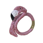 Flamingo Luau Napkin Rings - Set of 4