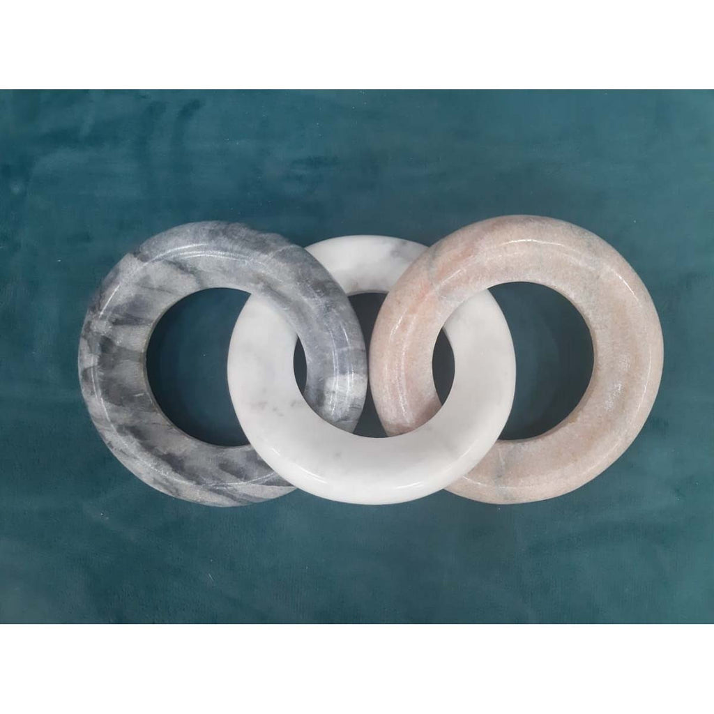 Tri-Marble Round Chain Trio