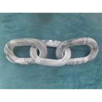 Marble Oval Chain Trio - Gray