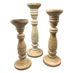 Driftwood Candle Holders - Set of 3