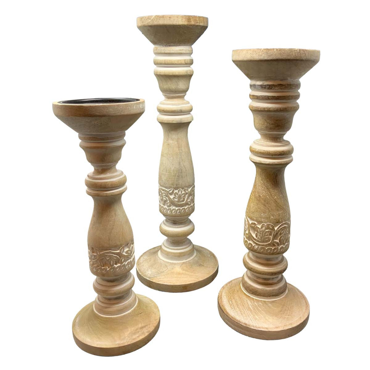 Driftwood Candle Holders - Set of 3