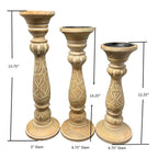 Beachwood Candle Holders - Set of 3