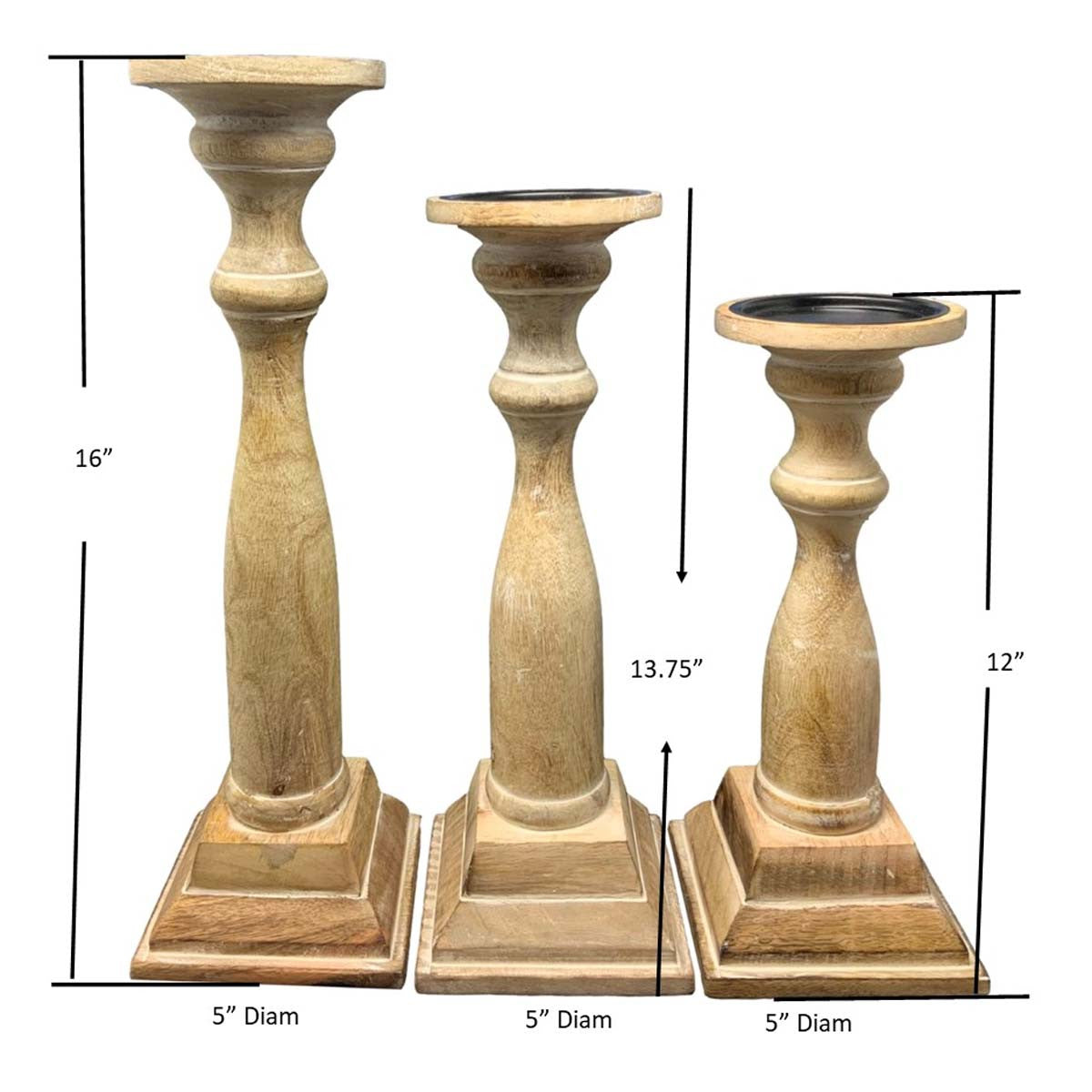 Brushwood Candle Holders - Set of 3