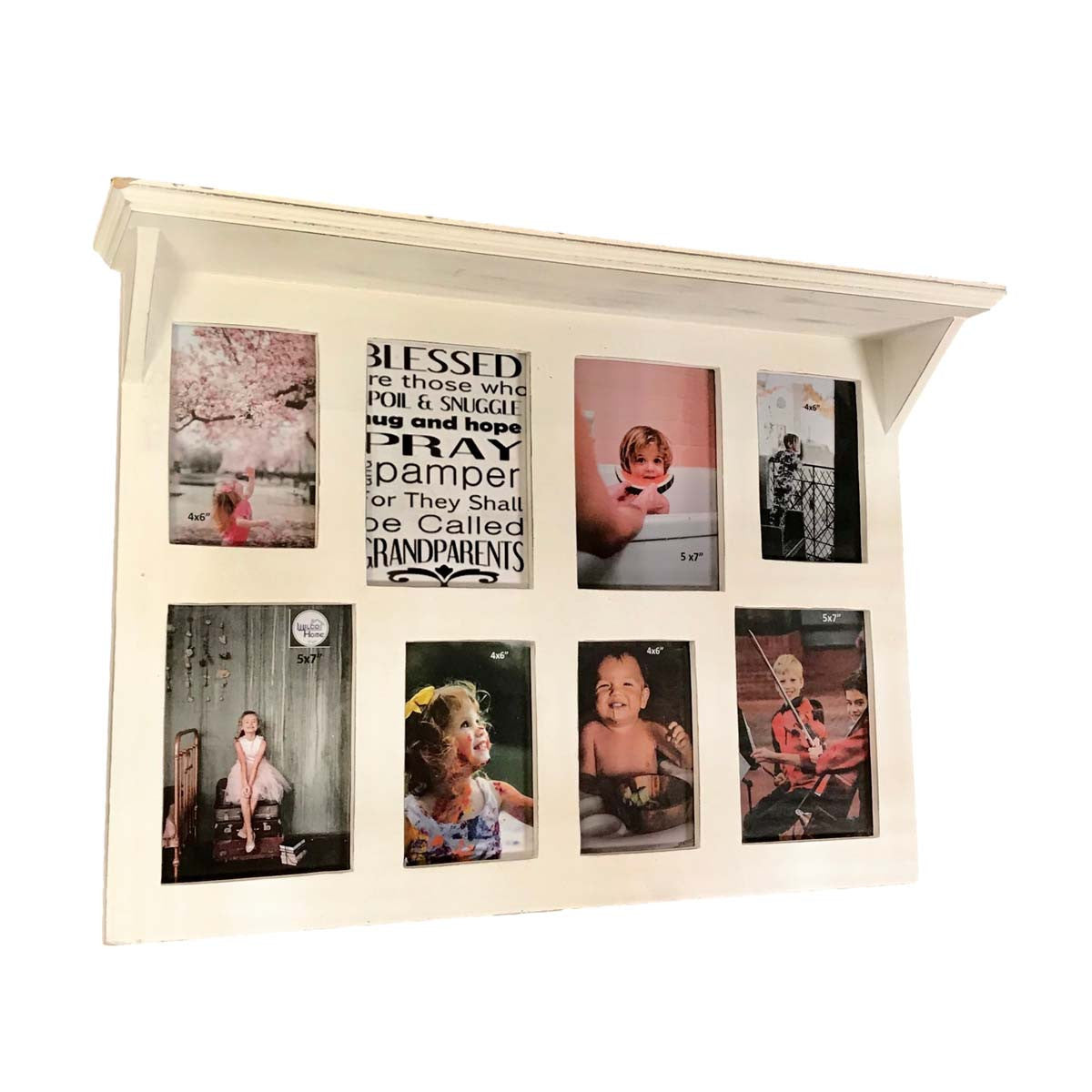 Coastal Memories 8 Photo Wall Shelf