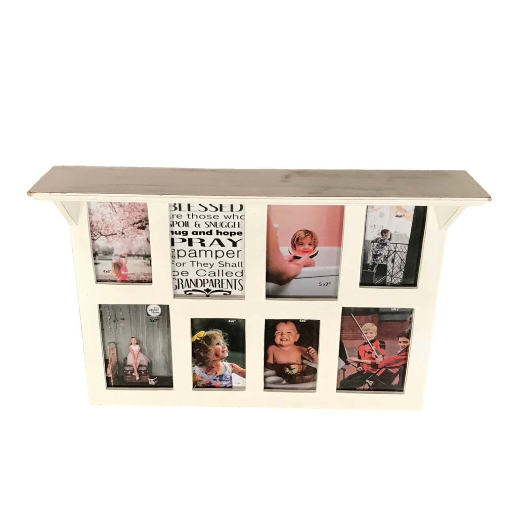 Coastal Memories 8 Photo Wall Shelf