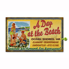 A Day at the Beach Location Personalized Signs