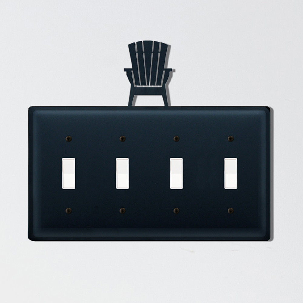 Adirondack Chair Quadruple Switch Cover