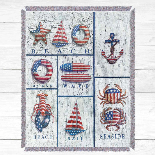 American Pride Beach Throws