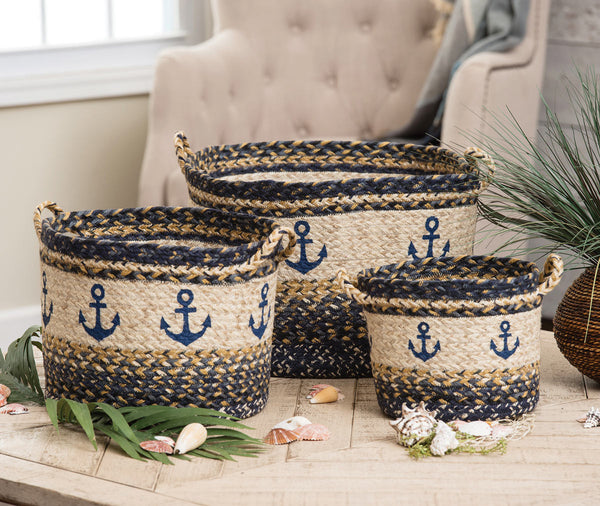 Anchor Braided Utility Baskets