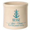 Anchor Lake House Personalized Crock - Sea Blue