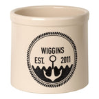 Anchor Personalized Established Crock - Black