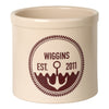 Anchor Personalized Established Crock - Red