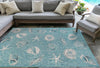 Antigua Shells Aqua Indoor/Outdoor Rug - 3 x 5