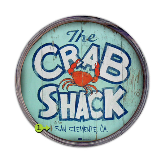 The Crab Shack Personalized Barrel End
