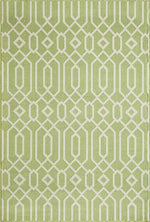 Baja Diamond Geo Green Rug - 2 x 4