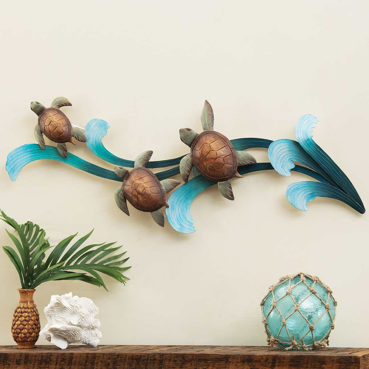 Sea Turtle Wave Wall Art
