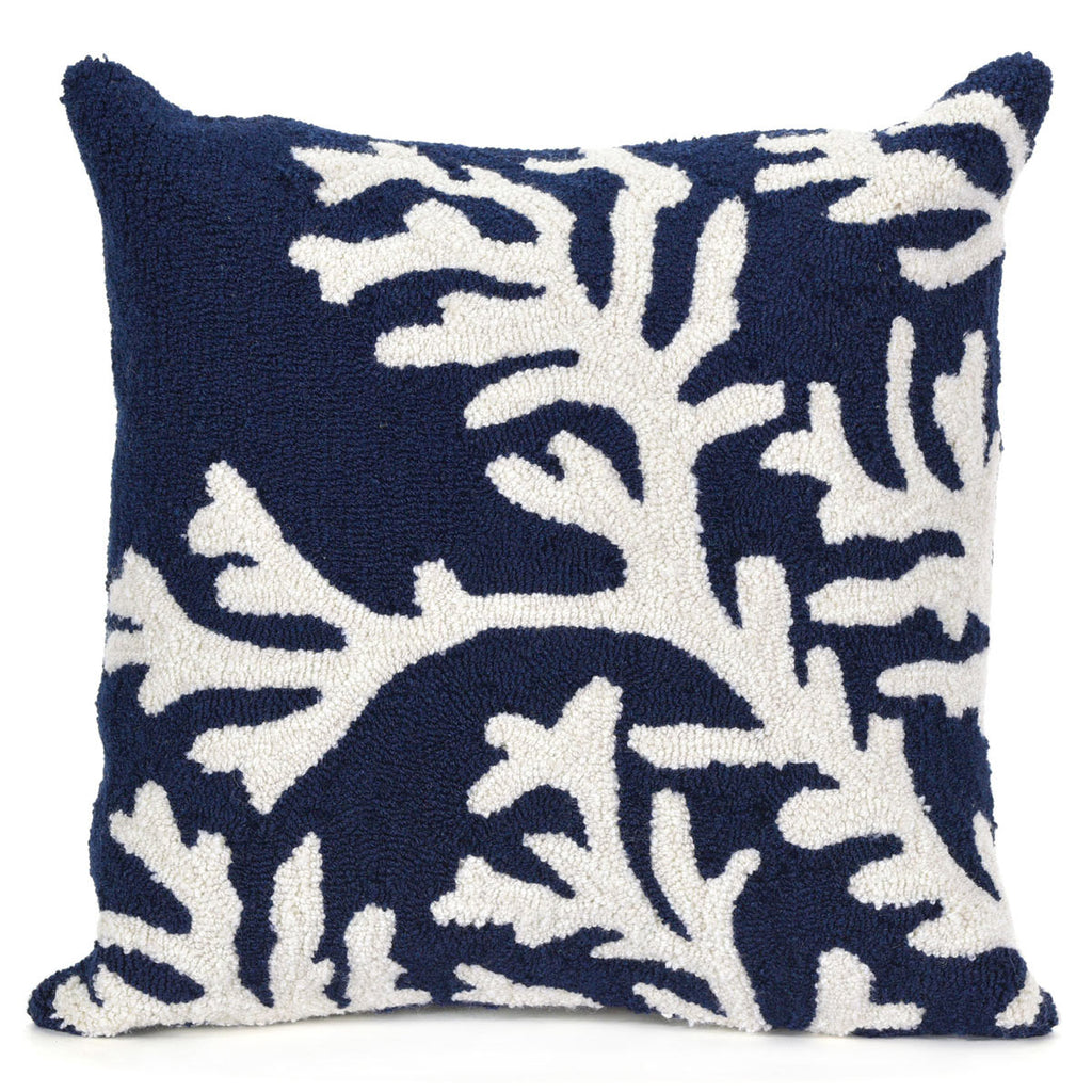 Barrier Reef Navy Indoor/Outdoor Pillow