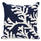 Barrier Reef Navy Indoor/Outdoor Pillow