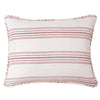 Prescott Red Stripe Queen Shams - Set of 2