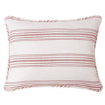 Prescott Red Stripe Queen Shams - Set of 2