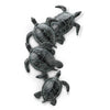 Four Swimming Turtles Aluminum Wall Art - OUT OF STOCK UNTIL 08/25/2026