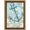 Blue Anchor Framed Canvas