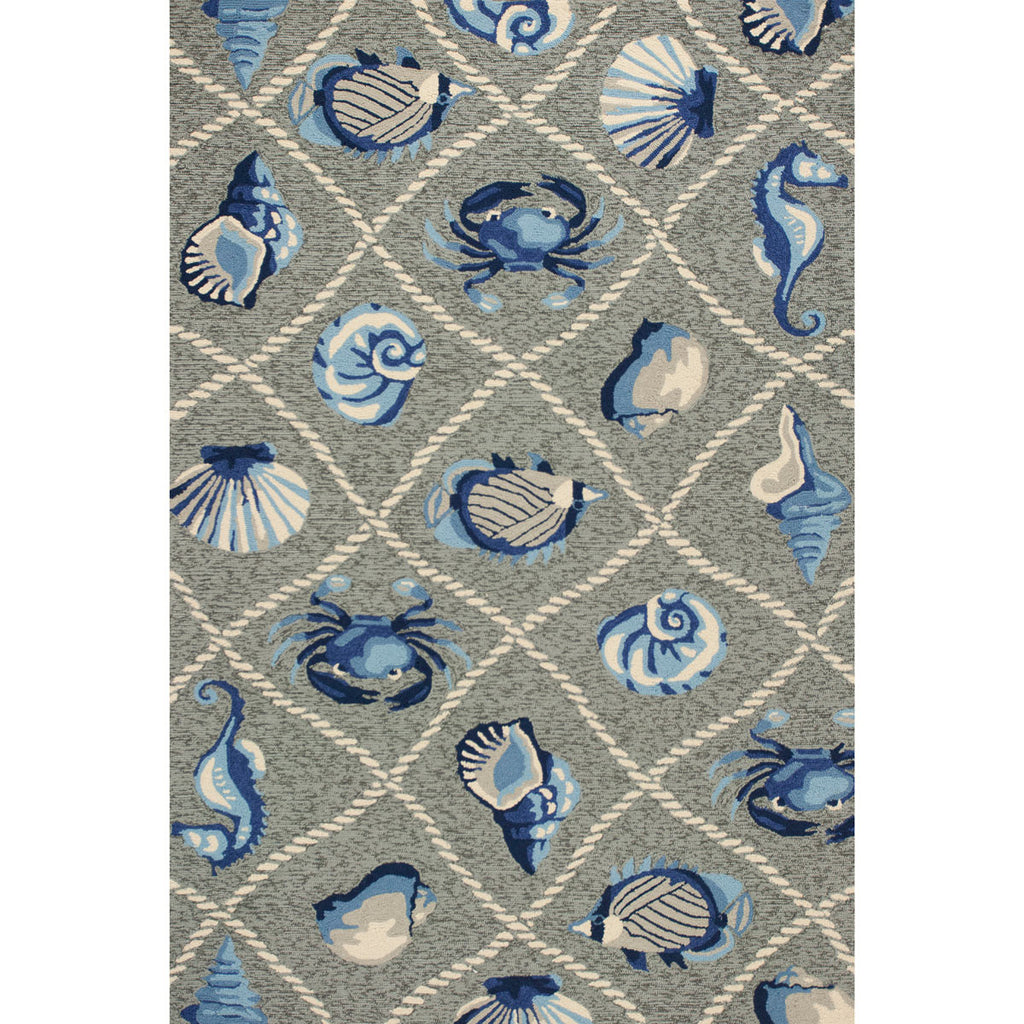 Harbor Gray Seaside Indoor/Outdoor Rug - 8 x 10 - OUT OF STOCK UNTIL 08/26/2026