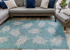Marisol Bay Aqua Indoor/Outdoor Rug - 7 x 9 - OUT OF STOCK UNTIL 11/02/2026