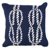 Sailor's Knotty Navy Indoor/Outdoor Pillow