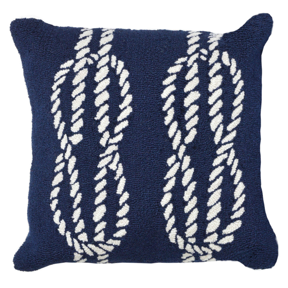 Sailor's Knotty Navy Indoor/Outdoor Pillow